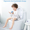 Picture of ANGELBLISS Baby Potty Training Toilet Seat with Soft Cushion Handles, Haute Collection, Double Anti-Slip Design and Splash Guard for Boys and Girls (Grey)