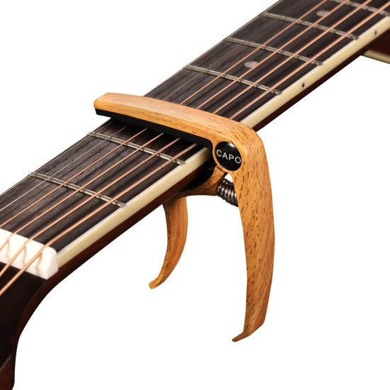 Picture of ENO Guitar Capo for 6 String Guitar and Mandolin, Professional Acoustic and Electric Guitars Capo (GuitarCapo-Lightwood)