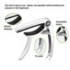 Picture of Guitar Capo, Capo, Capo for acoustic guitar, acoustic guitar capo, Capo for electric guitar, acoustic guitar capo 6 string, Guitar Capo for acoustic, Kapo, Guitar capos（Silver）