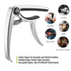 Picture of Guitar Capo, Capo, Capo for acoustic guitar, acoustic guitar capo, Capo for electric guitar, acoustic guitar capo 6 string, Guitar Capo for acoustic, Kapo, Guitar capos（Silver）