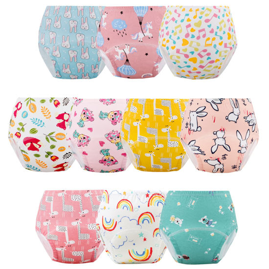 Picture of JackLoveBriefs Potty Training Pants for Boys Girls, Learning Designs Training Underwear Pants (10 Packs, 2-4T, Orange)