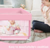 Picture of Pink Baby Playpen with Mat, 50x50 Inch Playpen with Mat Waterproof for Babies and Toddlers Play Pen for Girls Pink Playards Safety Gate Fence Active Center Indoor