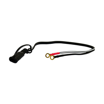 Picture of Schumacher WM-12 Ring Connection Cable for Battery Chargers and Maintainers - 18 Inches - Quick Connect - Ideal for Motorcycle, Power Sport, and Lawn Tractor Batteries, Black