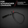 Picture of Schumacher WM-12 Ring Connection Cable for Battery Chargers and Maintainers - 18 Inches - Quick Connect - Ideal for Motorcycle, Power Sport, and Lawn Tractor Batteries, Black