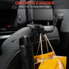 Picture of AMVOYOA 【2021 Upgraded】 Car Purse Hook, 2 in 1 Car Seat Headrest Hooks Durable Hanger Storage Holder Leather Organizer for Hanging Grocery Bags, 1 Pack, Gray
