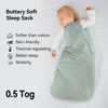 Picture of BubblePanda Rayon Made from Bamboo Sleep Sack 12-18 Months 0.5 Tog Soft Lightweight Toddler Sleep Sack 1t for Babies 2-Way Zipper Wearable Blanket Baby 12 Months