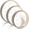 Picture of Fasmov 3 Pieces Wave Bead Ocean Drum, Sea Wave Sound Drum Percussion Wave Drum with Hardwood Shell Ocean Sound Drum Musical Instrument Percussion for Home School Supplies, 6 Inch, 8 Inch, 10 Inch