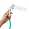 Picture of Yookidoo Baby Bath Shower Head - Elephant Water Pump with Trunk Spout Rinser - Control Water Flow from 2 Knobs for Maximum Fun in Tub or Sink for Newborn Babies (Grey and Forest Green)