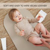 Picture of Beautiful Portable Baby Changing Pad - Wipeable and Easy to Clean Diaper Changing Mat - The Perfect Waterproof Vegan Leather Pad for Traveling