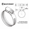 Picture of Roadformer 12" Worm Gear Hose Clamp - SAE 188 Size, Full Stainless Steel with 1/2" Band Working Range 239mm - 311mm Duct Clamp Pipe Clamp Worm Drive Hose Clamp (5 Pack, 239mm - 311mm)