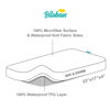Picture of Bassinet Mattress Pad Cover Waterproof, Quilted Mattress Protector Sheets Fits All Mainstream Bassinet - Rectangle, Oval, Hourglass, 2 Pack, Ultra Soft Breathable, Grey and White