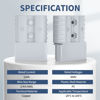 Picture of RVBOATPAT 120 Amp Battery Quick Disconnect Connector with Plug Mounting Panel Battery Cable Connector Battery Terminal Connectors Flush Mount Recessed Plate