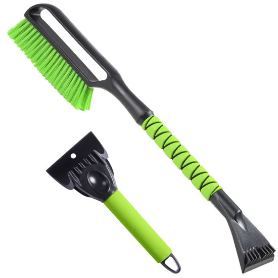 Picture of YEECOPON 27" Snow Brush & Ice Scraper for Car Windshield, Detachable Snow Scrapers with Foam Grip for Cars, Trucks, SUVs