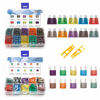 Picture of Vrupin 220Pcs-Car Fuses Assortment Kit,Blade-Type Automotive Fuses, Automotive Fuses -Standard & Mini (1A/2A/3A/5A/7.5A/10A/15A/20A/30A/40A), Fuses for Car/SUV/RV/Truck/Motorcycle/Boat