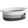 Picture of HiChen Small Dog Toy Basket, Cute Woven Basket for Shelves, Decorative Rope Storage Basket for Nursery, Baby Gift Basket for Diapers, 12 x 8 x 5 inches