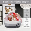 Picture of HiChen Small Dog Toy Basket, Cute Woven Basket for Shelves, Decorative Rope Storage Basket for Nursery, Baby Gift Basket for Diapers, 12 x 8 x 5 inches