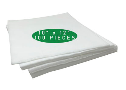 Picture of H.B.I. Products Wash Away Water Soluble Embroidery Stabilizer 10" X 12" Cut Pieces for Machine Embroidery - Fits 5x7 Hoops 100 Sheets
