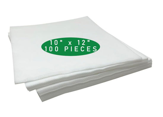 Picture of H.B.I. Products Wash Away Water Soluble Embroidery Stabilizer 10" X 12" Cut Pieces for Machine Embroidery - Fits 5x7 Hoops 100 Sheets