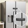 Picture of EUDEMON 1 Pack Latest French Fridge Lock French Door Refrigerator/Freezer Lock Apply to Max 3.54"(90mm) Two Door Gap Distance for Kids & Babies,Easy to Install no Tools Need or Drill (Black)