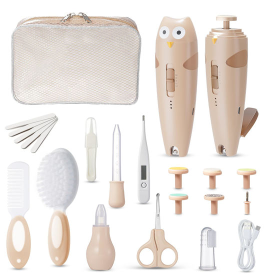 Picture of Lictin Baby Healthcare and Grooming Kit, 26 in 1 Rechargeable Baby Nail Trimmer Electric Set,Safe Baby Nail File with Auto Light, Newborn Baby Safety Care Set for Newborn Infant Toddlers Boys Girls