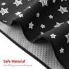Picture of High Chair Mat Waterproof and Washable Splat Mat, Baby Splat Mat for Under High Chair, Non Slip Mat for Art/Crafts/Playtime, Protable Picnic Table Cloth Mat, 46'' x 42'', Black Star