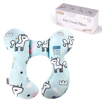 Picture of KAKIBLIN Baby Neck Pillow, Baby Travel Pillow, Baby Support Pillow,Upgraded Baby Neck Pillows for Car Seat Toddler Head and Neck Support Pillow for Car Seat, Pushchair(Unicorn)