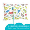Picture of Little Sleepy Head Youth Pillowcase 16 x 22-100% Cotton & Hypoallergenic (Dinosuars White)