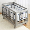 Picture of BreathableBaby Breathable Mesh Liner for Full-Size Cribs, Classic 3mm Mesh, Little Whale Navy (Size 4FS Covers 3 or 4 Sides)