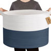 Picture of MEGASKET Extra Large Rope Basket, XXXL Woven Wicker Storage Basket, Kids Room Toy Storage Organizer and Storage, Dog Toy Stuffed Animal Basket Bins, Kids Room Playroom Organization(22" x 22" x 14")