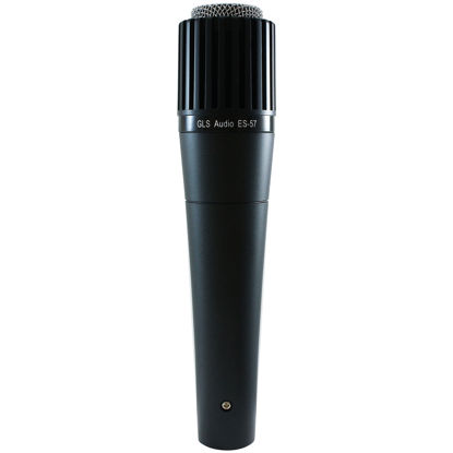 Picture of GLS Audio Instrument Microphone ES-57 & Mic Clip - Professional Series ES57 Dynamic Cardioid Mike Unidirectional - For Instruments, Drums, Percussion, Vocals, and more