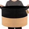 Picture of MEGASKET Extra Large Storage Basket, 22" X 14" Large Blanket Basket Living Room, Kids Toy Baskets Organizer Bins, Wicker Woven Cotton Rope Baskets for Storage, Blanket Storage, Baskets for Organizing