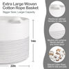 Picture of MEGASKET XXXL Large Cotton Rope Blanket Basket for Living Room, Woven Rope Storage Baskets for Organizing, Nursery Kids Toy Baskets Storage Bin Organizer, Baby Laundry Basket Hamper, Decor Basket, 88L