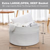 Picture of MEGASKET XXXL Large Cotton Rope Blanket Basket for Living Room, Woven Rope Storage Baskets for Organizing, Nursery Kids Toy Baskets Storage Bin Organizer, Baby Laundry Basket Hamper, Decor Basket, 88L