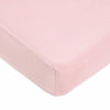 Picture of American Baby Company Fitted Crib Sheet 28" x 52", Soft Breathable Neutral 100% Cotton Jersey Sheet, Baby Pink, for Boys and Girls, Fits Crib and Toddler Bed mattresses