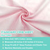 Picture of American Baby Company Fitted Crib Sheet 28" x 52", Soft Breathable Neutral 100% Cotton Jersey Sheet, Baby Pink, for Boys and Girls, Fits Crib and Toddler Bed mattresses