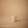 Picture of mushie Trainer Sippy Cup | Made in Denmark | Leak Resistant Twist-Off Lid & Handles | Plastic |6 Months + (Ivory)
