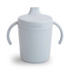 Picture of mushie Trainer Sippy Cup | Made in Denmark | Leak Resistant Twist-Off Lid & Handles | 6 Months + (Cloud)