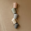 Picture of mushie Trainer Sippy Cup | Made in Denmark | Leak Resistant Twist-Off Lid & Handles | 6 Months + (Cloud)