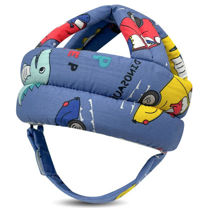 Picture of REFLYAWAY Baby Head Protector Baby Helmet for Crawling Walking, No Bumps Safety Head Adjustable Protective Cap for Walking, Playing (Style 6)