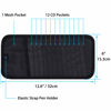 Picture of Car CD Case Holder, Wisdompro Vehicle Sun Visor Organizer for Cars with 12 DVD Storage Sleeves, 1 Mesh Pocket, 1 Pen Holder and Elastic Strap, Black