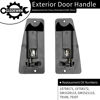 Picture of Exterior Door Handles, Chrome Metal Lever, Compatible with 1999-2007 Chevy Silverado, GMC Sierra 1500 2500 3500, Extended Cab Rear Left Driver and Right Passgenger Side | Replace# 15758171, 15758172