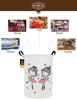 Picture of HUNRUNG Laundry Hamper,Large Canvas Fabric Lightweight Storage Basket Toy Organizer Dirty Clothes Collapsible Waterproof for College Dorms, Children Bedroom,Bathroom（Round-Dancing girl）
