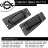 Picture of Metal Exterior Door Handles, Compatible with 1999-2007 Chevy Silverado, GMC Sierra 1500 2500 3500, Extended Cab Rear Outside Left Driver & Right Passgenger Side | Replace# 15758171, 15758172