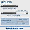 Picture of C16-20651 C16-33313 18 inch 40lb/178N Gas Strut Shock Spring Lift Support for Leer Camper Shell Truck Topper Cap Canopy Door Windows Toolbox Snugtop Replacement Parts, C1620651, Set of 2 by AUCLIDIS