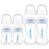 Picture of Maymom Wide-Mouth Milk Storage Collection Bottle with Dome Cap, Bottle Top, SureSeal Disk; Compatiable with Spectra S1 S2 Bottles; Compatible with Lansinoh Nipple (4.7oz/140mL, 2pc & 9oz/280mL, 2pc)