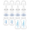 Picture of Maymom Wide-Mouth Milk Storage Collection n Feeding Bottle with Nipple, Dome Cap, Bottle Top, SureSeal Disk; Compatible with Spectra/Luna Pumps; 4.7oz/140mL, 2pc & 9oz/280mL, 2pc