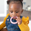 Picture of Dr. Brown's Flexees Beaded Teether Rings, 100% Silicone, Soft & Easy to Hold, Encourages Self-Soothe, 3 Pack, Pink, White, Gray, BPA Free, 3m+