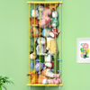 Picture of Befayoo Corner Stuffed Animal Storage Plush Toy Organizer - Kids Room Stuffed Animal Holder with Length Adjustable - Large Plush Toys Wall Hanging Storage Shelf for Nursery Playroom Bedroom (Yellow)
