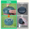 Picture of BABORUI Rain Drum for Outside Garden - Upgraded Non Waterlogging Rain Drum for Outside when It Rains, 3 Inches 6 Notes Steel Tongue Drum Rain Chime, Mini Outdoor Rain Drum Instrument(Malachite)