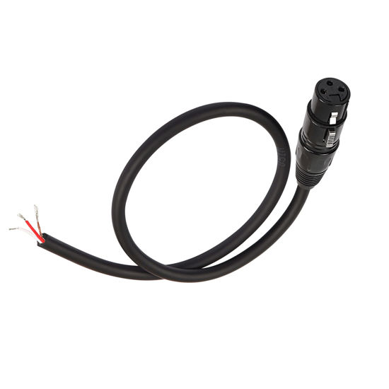 Picture of MEIRIYFA XLR Cable Microphone Cable 3pin XLR Pigtail Bare Wire Open End Gold Plated XLR Connector Speaker Cord Replacement Audio Cable for DJ/PA Amplifier Subwoofer-0.5M (XLR Female)